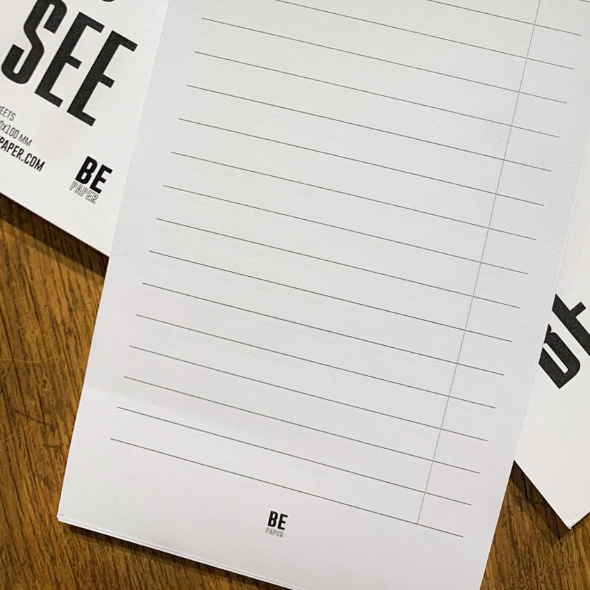 פנקס רשימות - נייר ממוחזר